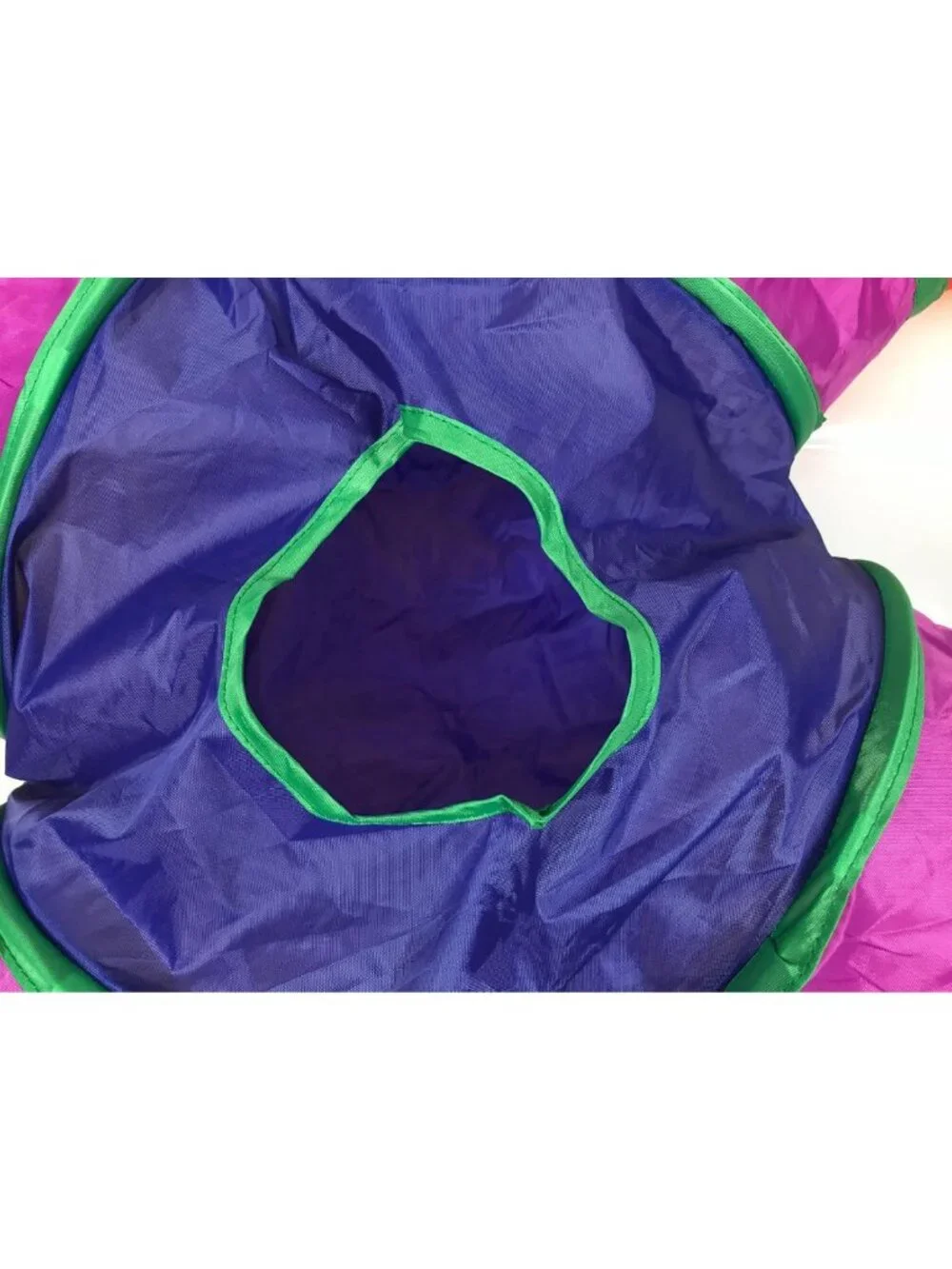 Colorful Cat Tunnel Tube with 6 Peek Holes - Collapsible 5-Way Play Maze for